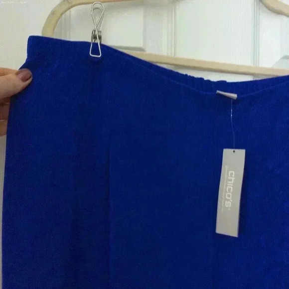 Chico's Travelers Blue Crotto No Tummy Pant / Size 3T - US Size 16T - Picture 7 of 12